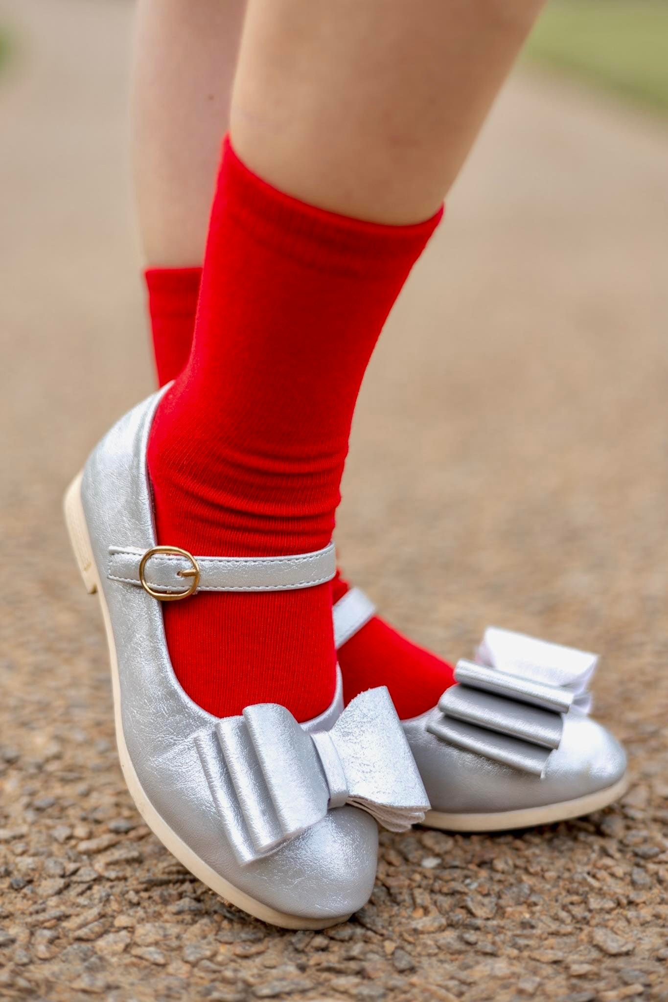 [Red] Tall Socks