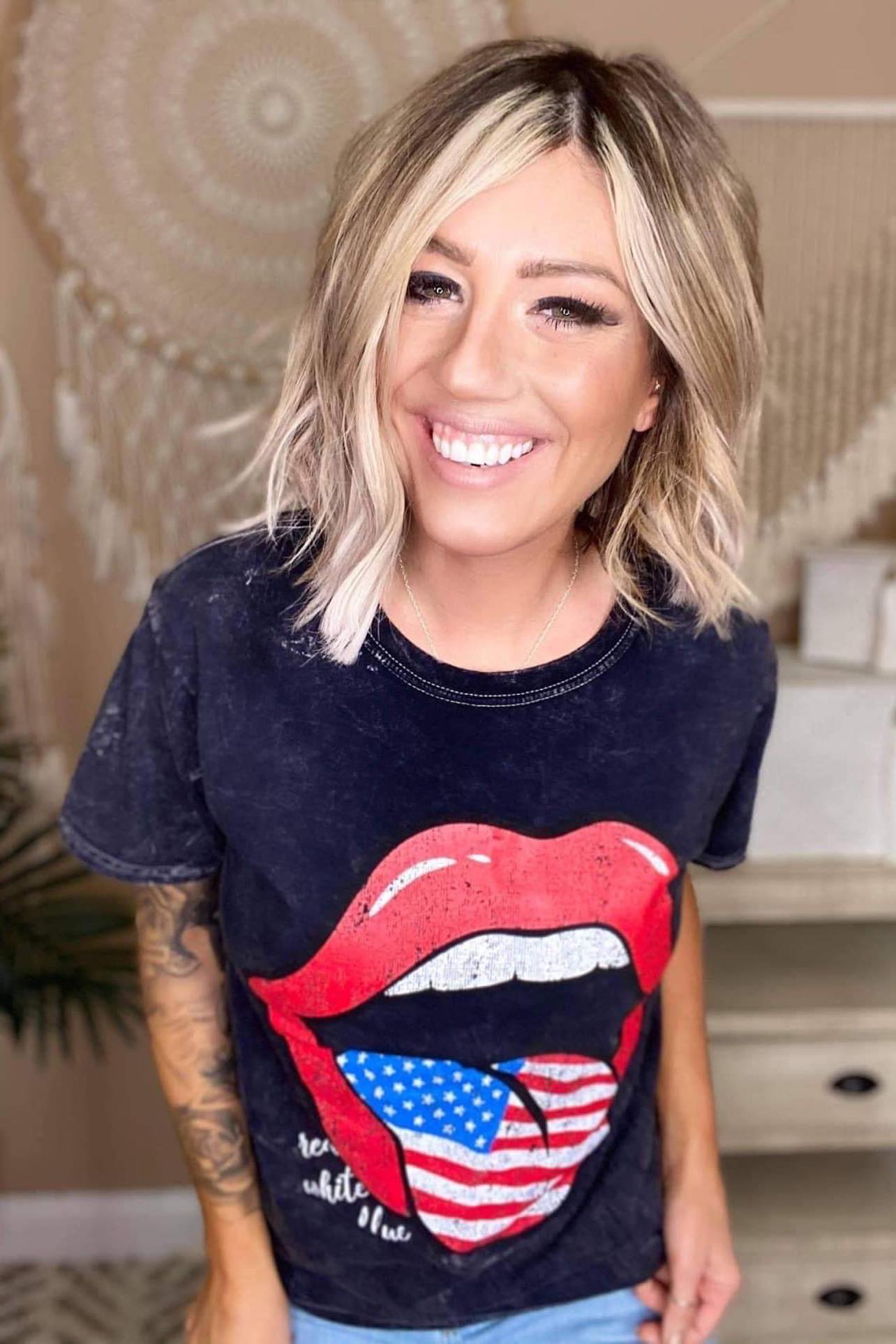 [Stars + Stripes Baddie] Tee Shirt