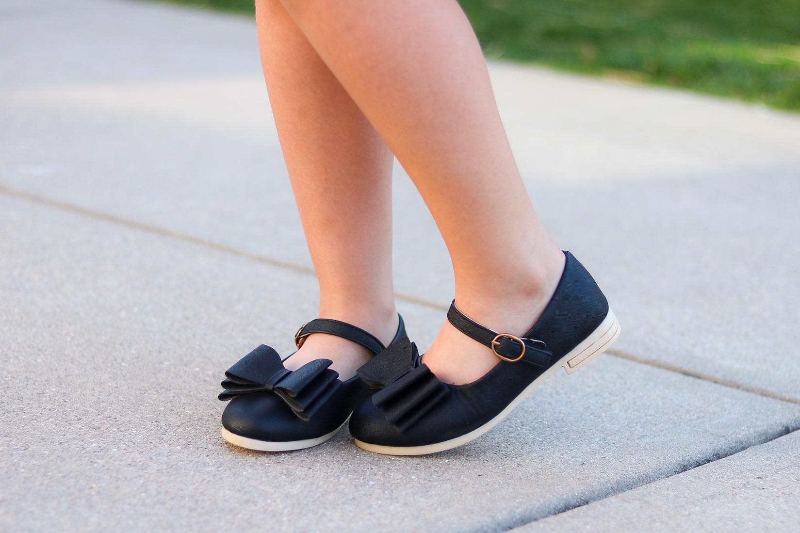 [Black Shimmer 2.0] Bow Shoes