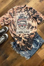 Load image into Gallery viewer, [MAMA RWB Skull] Hand Bleached Tee Shirt
