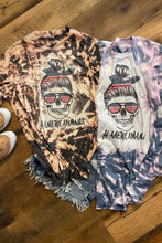 Load image into Gallery viewer, [MAMA RWB Skull] Hand Bleached Tee Shirt
