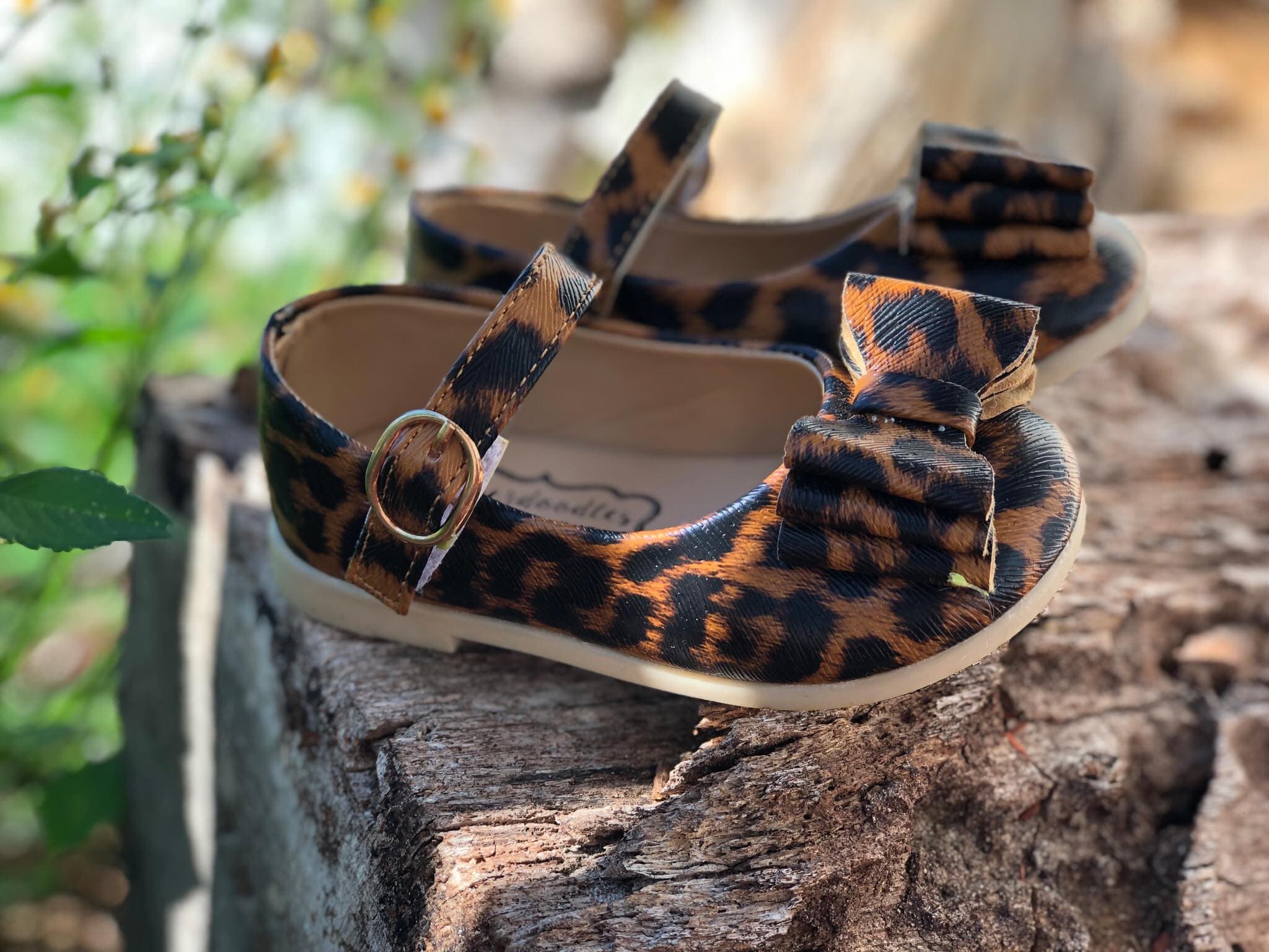 [Leopard] Bow Shoes