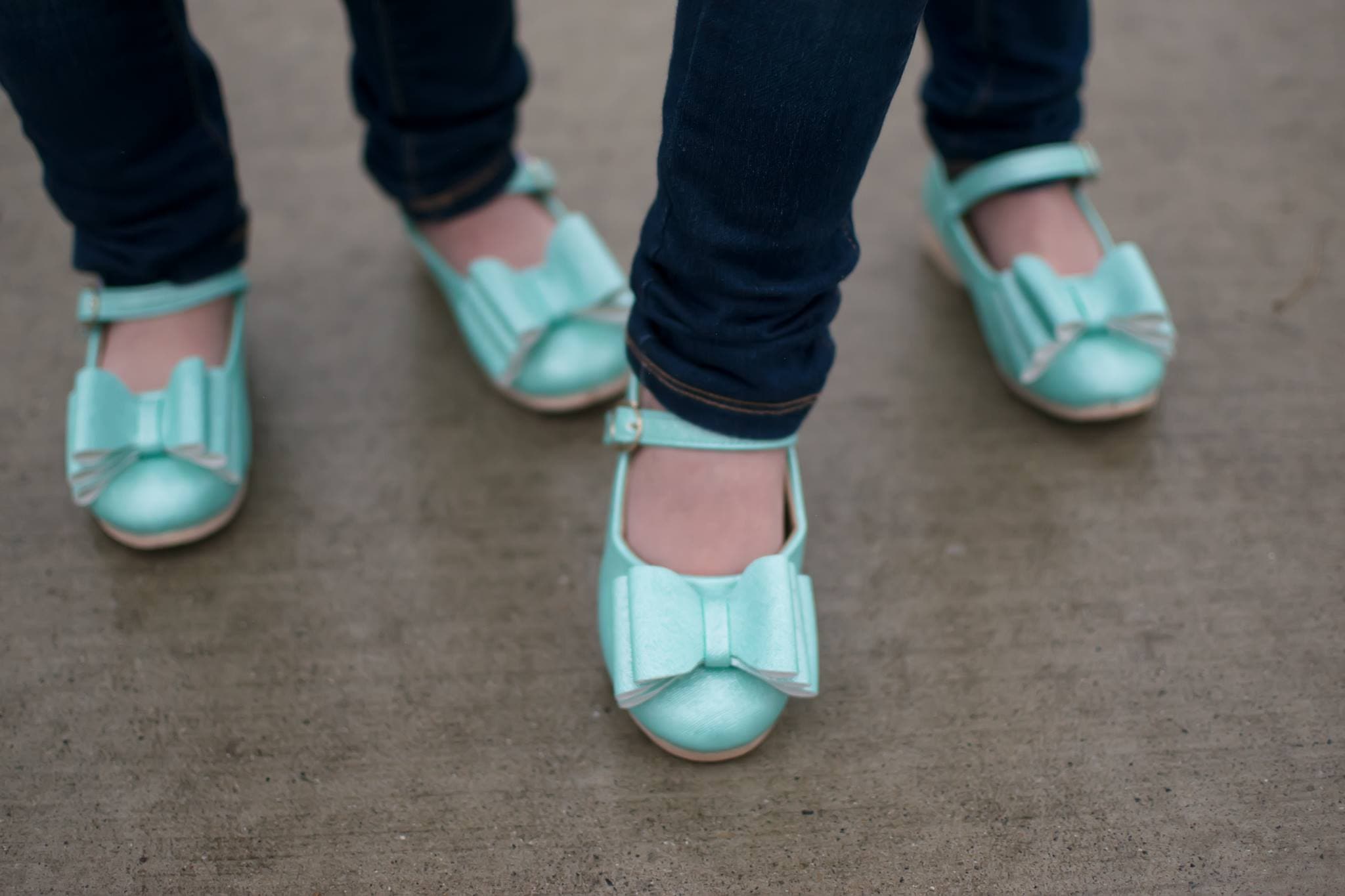 [Mint] Bow Shoes