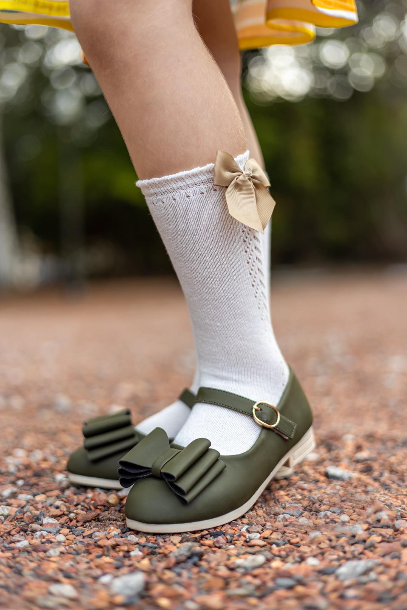 [Olive] Bow Shoes