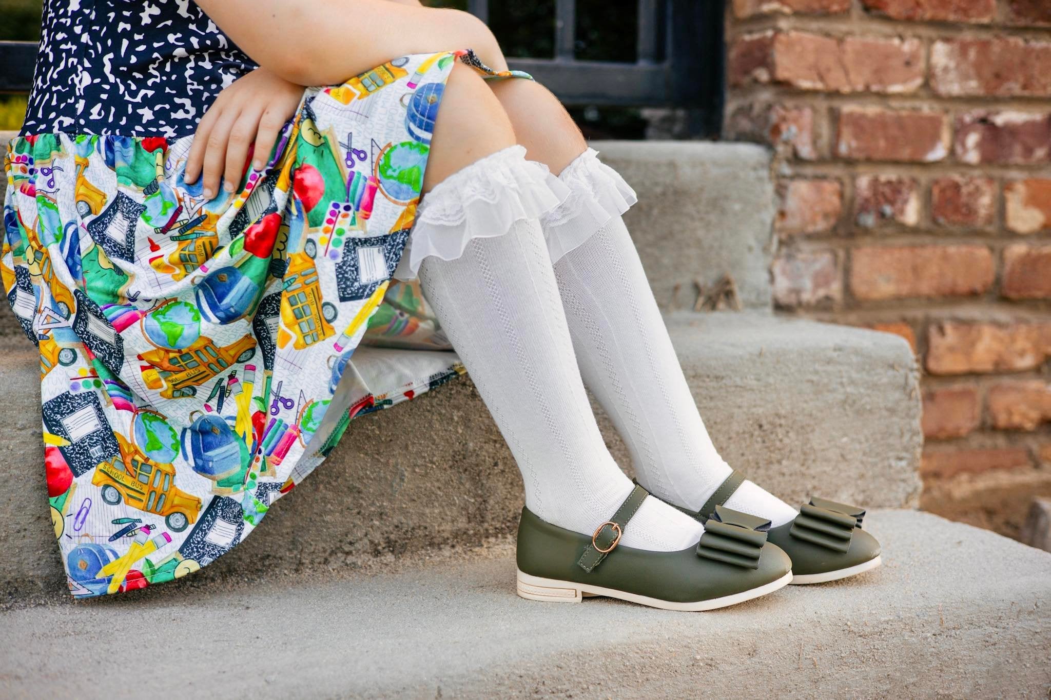 [Olive] Bow Shoes