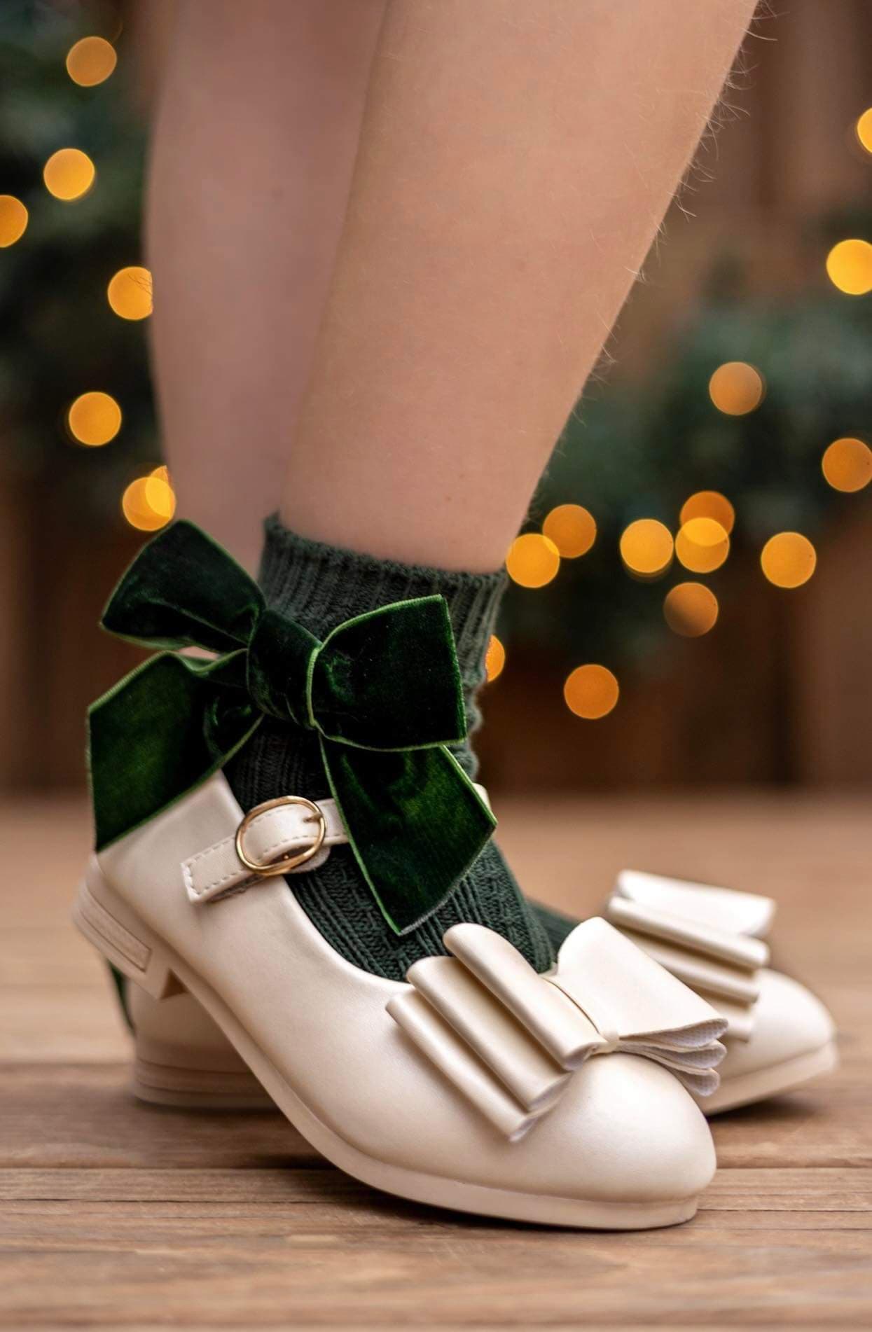 [Champagne] Bow Shoes