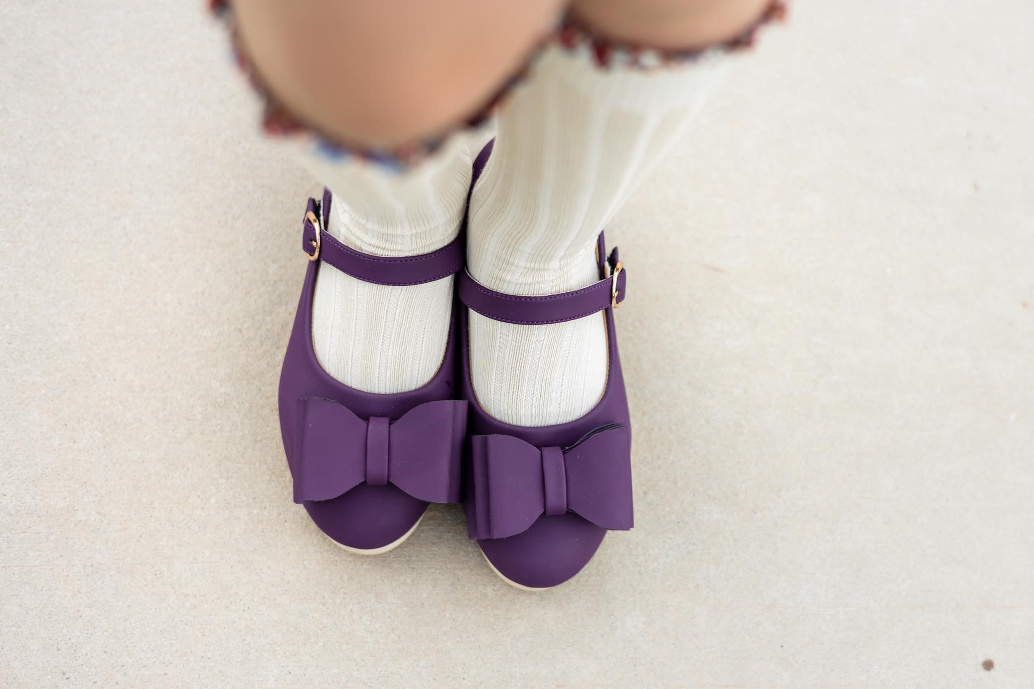 [Royal Plum] Bow Shoes