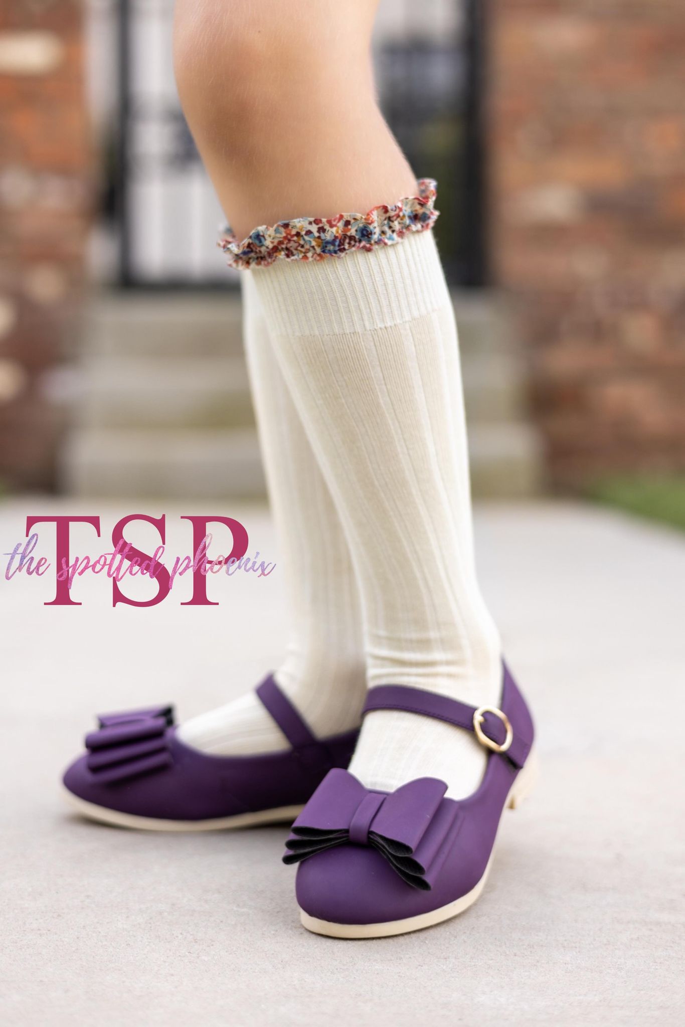 [Royal Plum] Bow Shoes