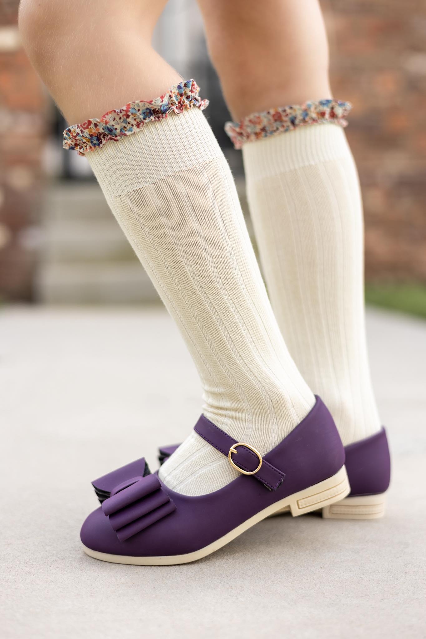 [Royal Plum] Bow Shoes