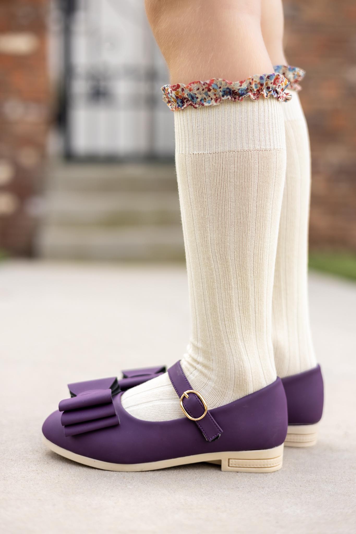 [Royal Plum] Bow Shoes