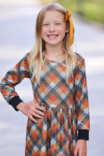 Load image into Gallery viewer, [Harvest Plaid] Dress w/ Faux Texture
