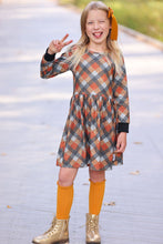 Load image into Gallery viewer, [Harvest Plaid] Dress w/ Faux Texture
