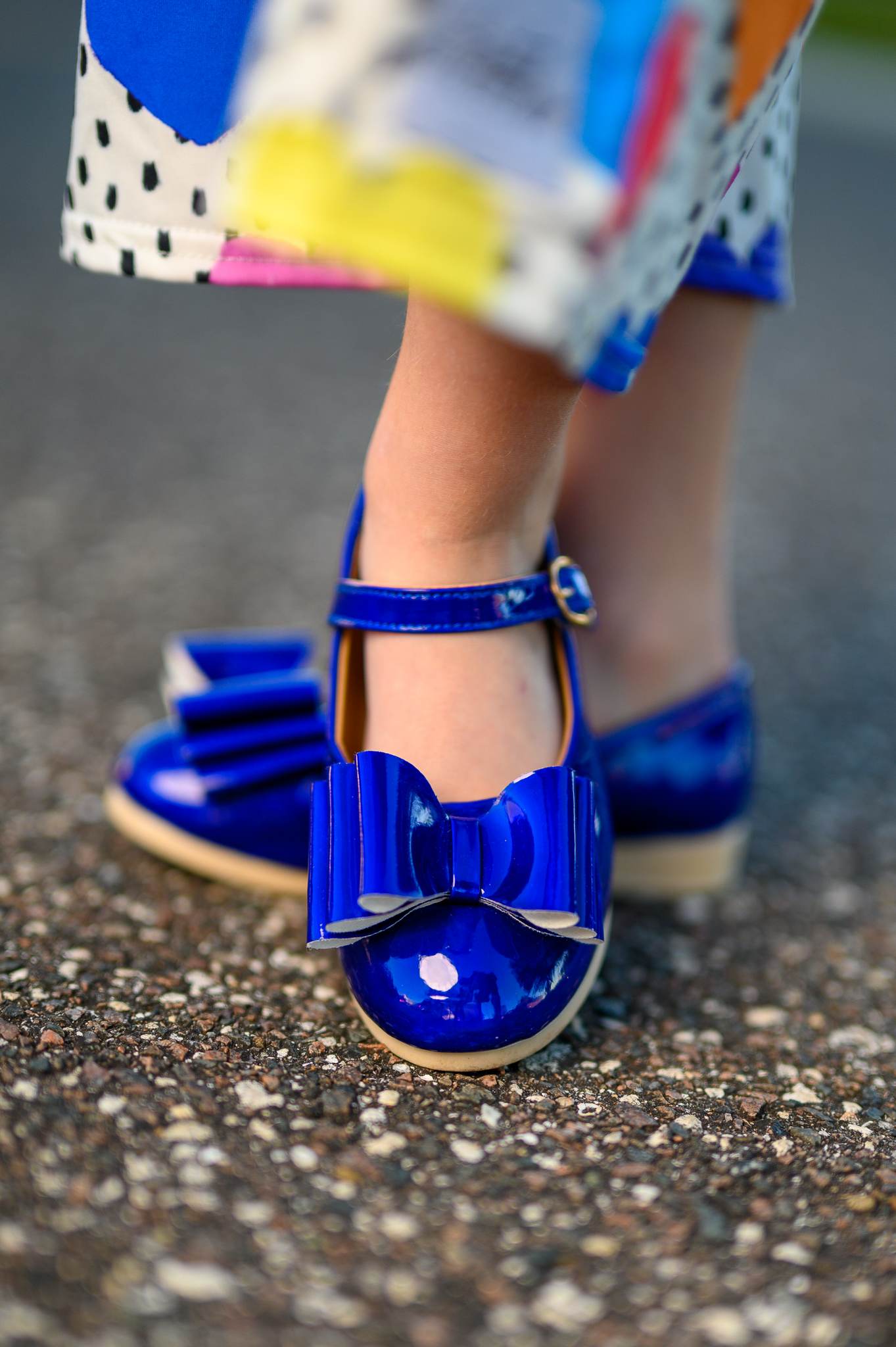 [Holographic Blue] Bow Shoes