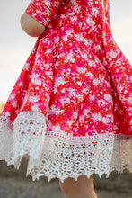 Load image into Gallery viewer, [Pink Confetti] Twirl Dress w/ Lace
