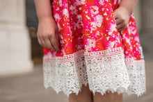 Load image into Gallery viewer, [Pink Confetti] Twirl Dress w/ Lace
