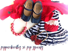 Load image into Gallery viewer, [Navy] Bow Shoes

