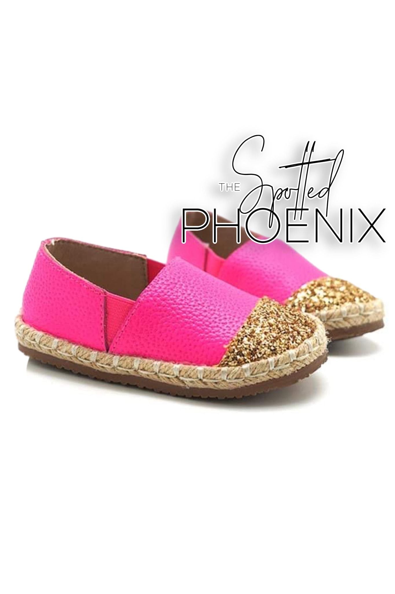 [Bright Pink] Espadrille Slides