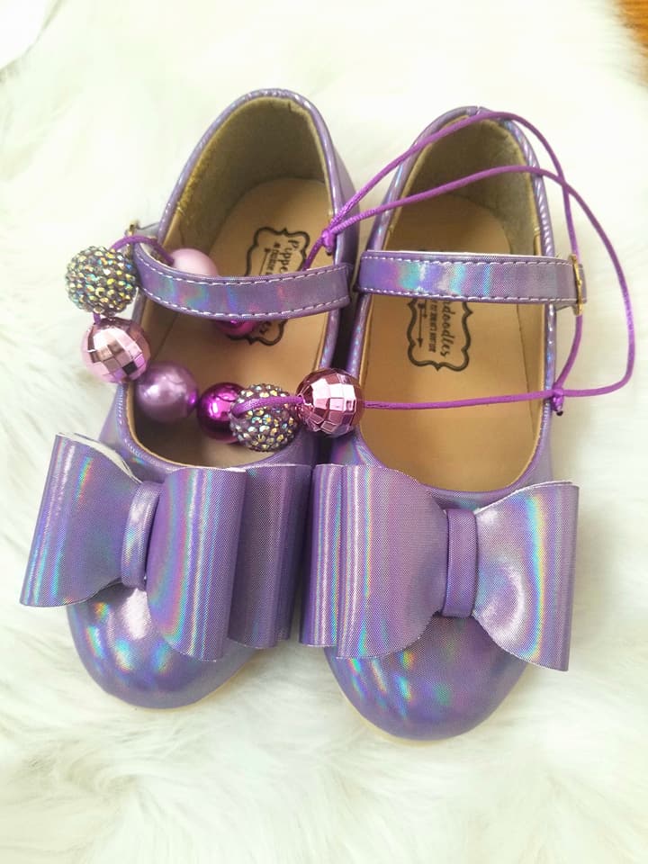 [Iridescent Lavender] Bow Shoes