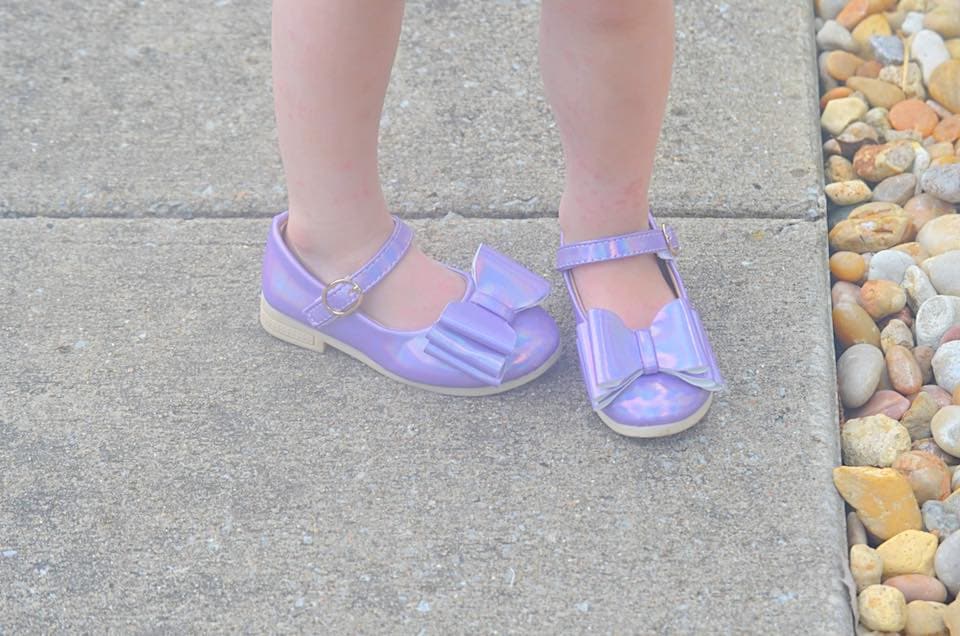 [Iridescent Lavender] Bow Shoes