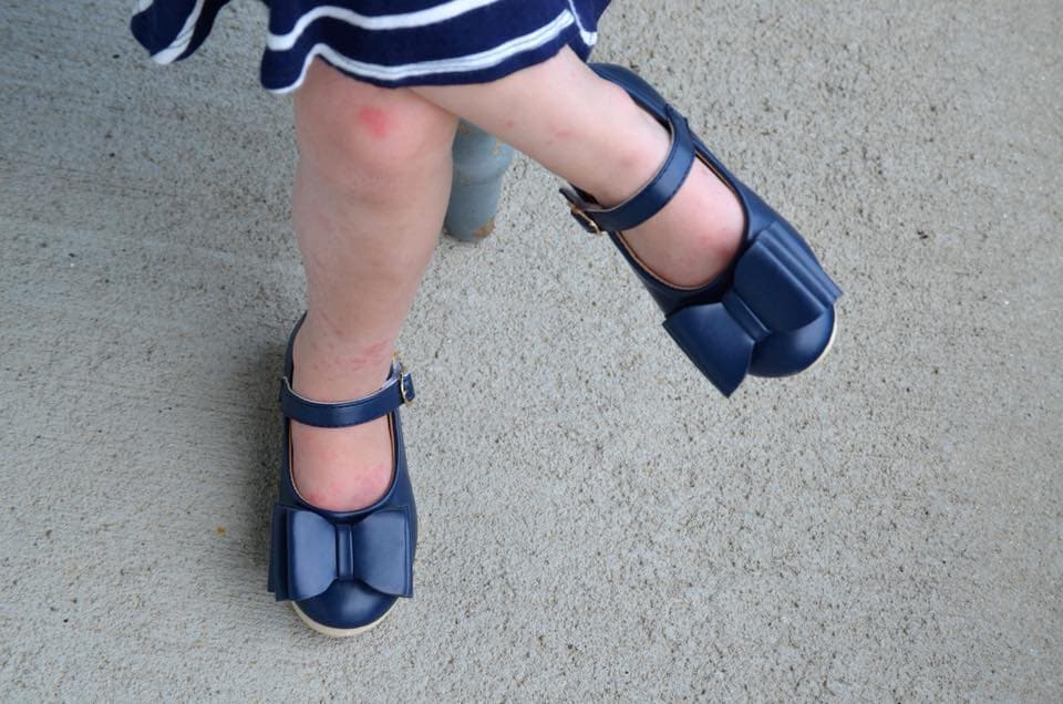 [Navy] Bow Shoes