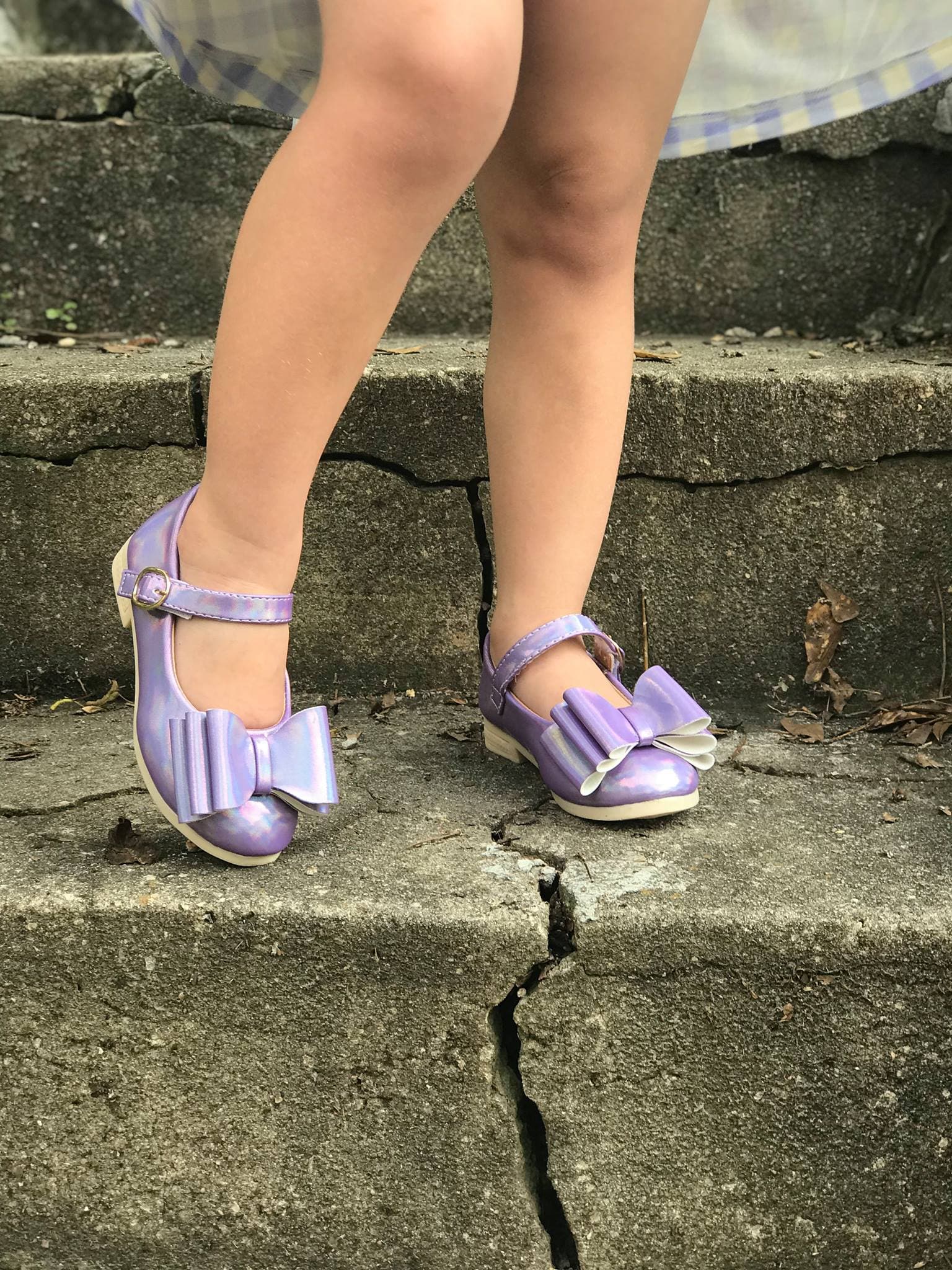 [Iridescent Lavender] Bow Shoes