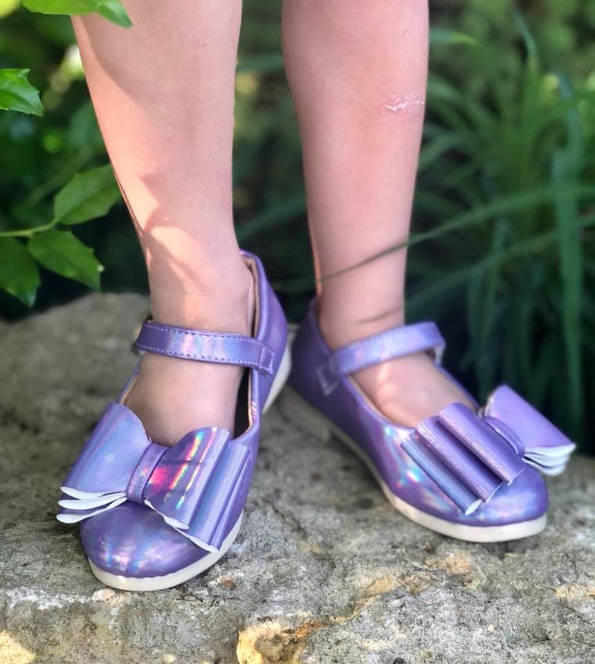 [Iridescent Lavender] Bow Shoes