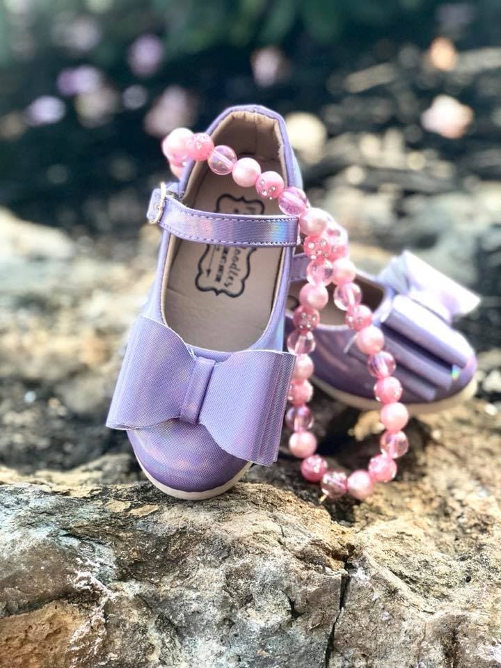 [Iridescent Lavender] Bow Shoes