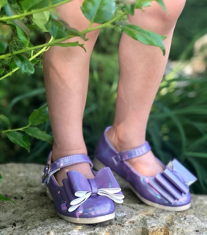 [Iridescent Lavender] Bow Shoes