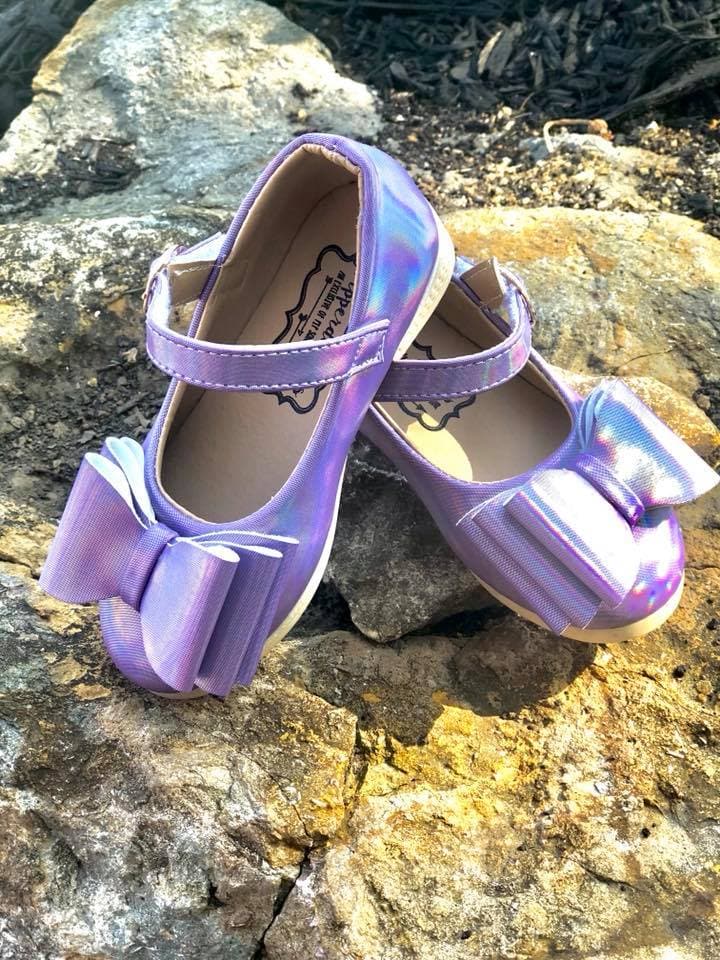 [Iridescent Lavender] Bow Shoes