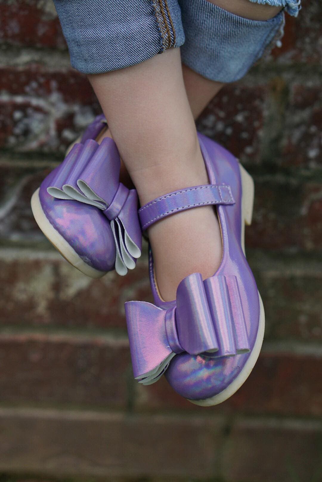 [Iridescent Lavender] Bow Shoes