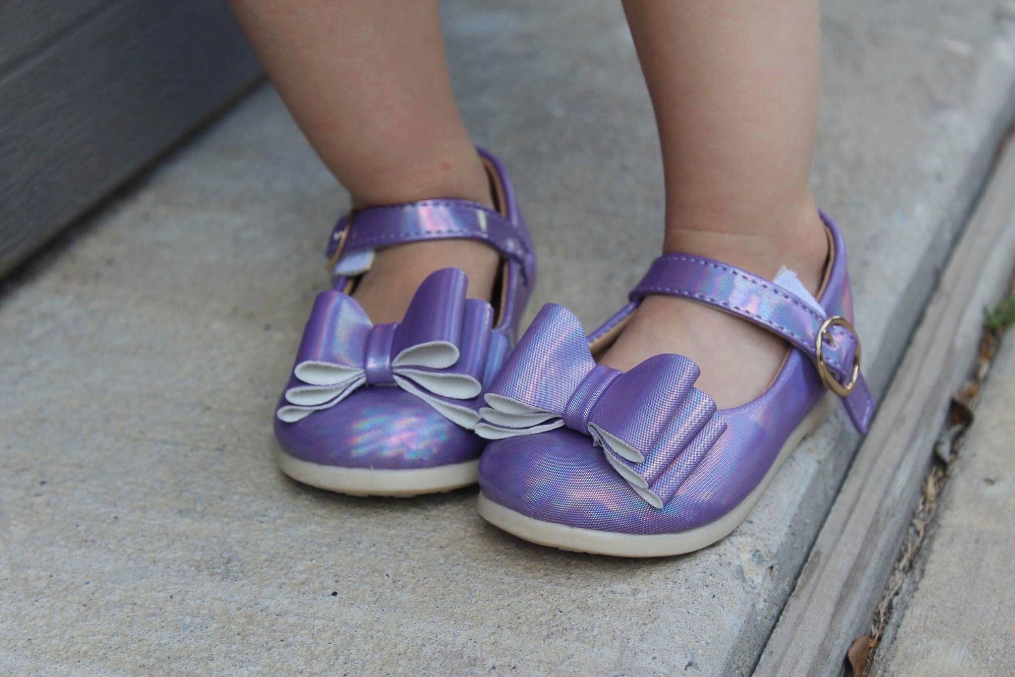 [Iridescent Lavender] Bow Shoes