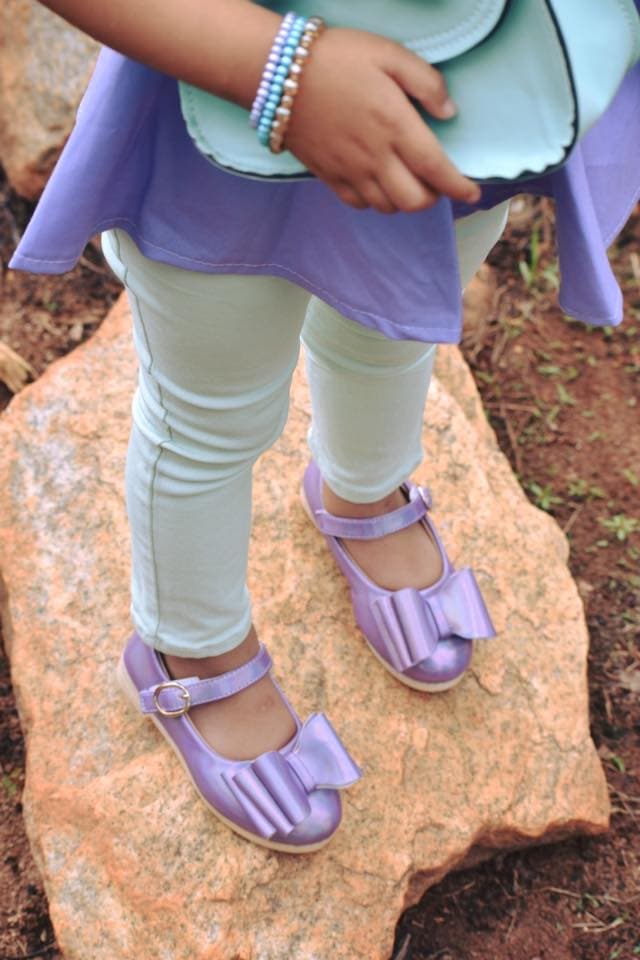 [Iridescent Lavender] Bow Shoes