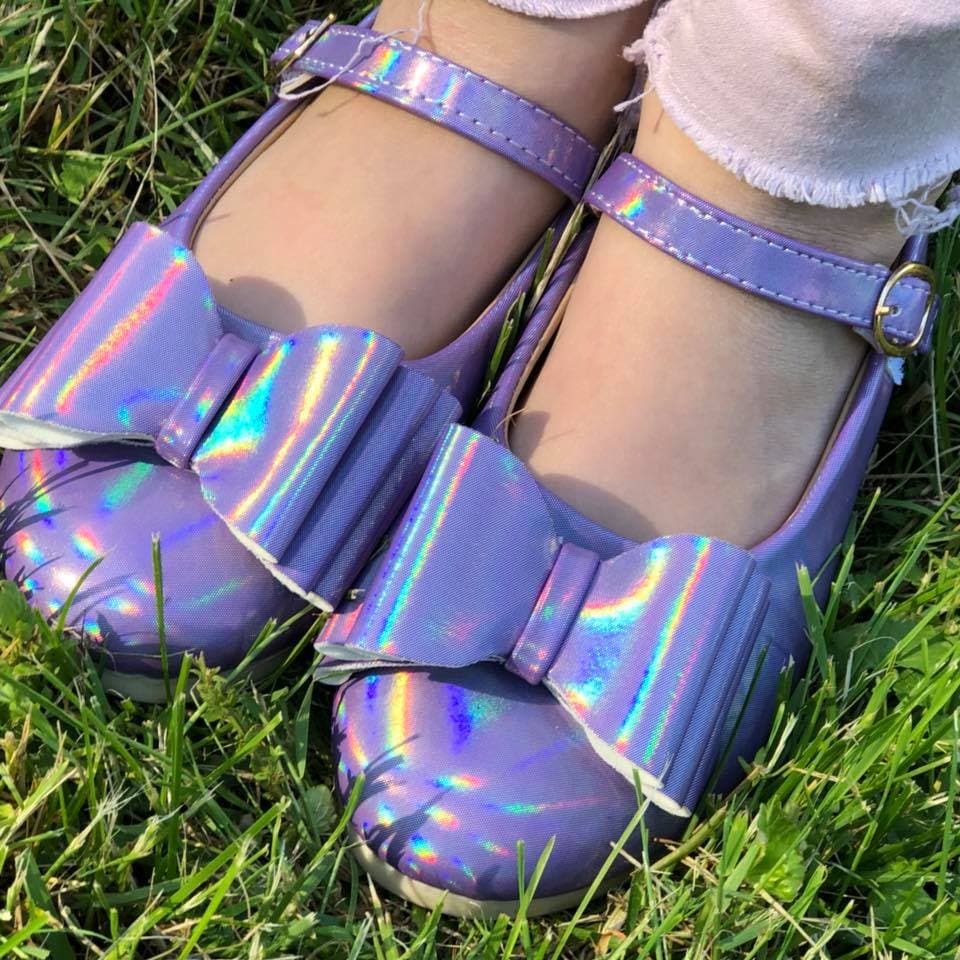 [Iridescent Lavender] Bow Shoes