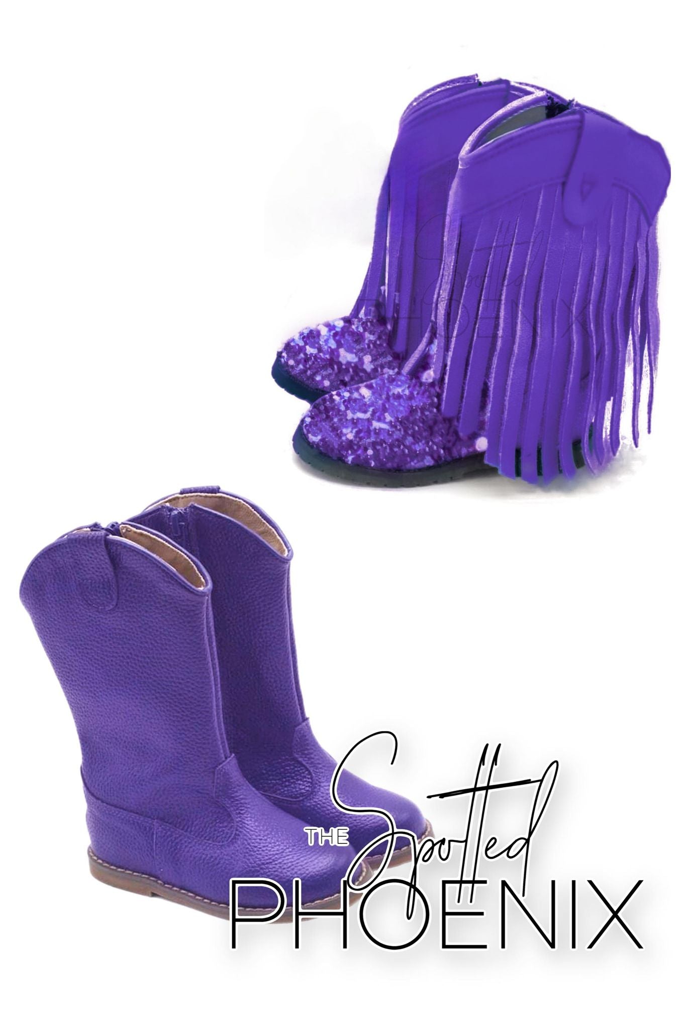 [Purple] Cowboy Boots