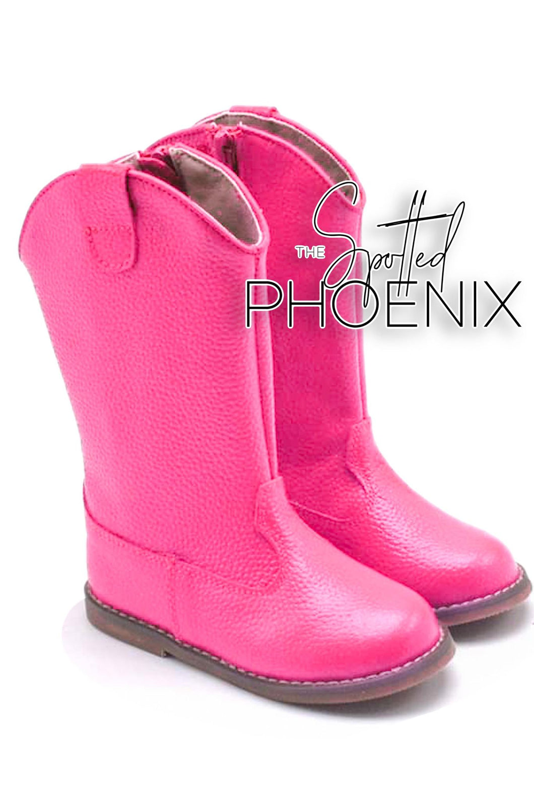 [Bright Pink] Fringe Cowboy Boots