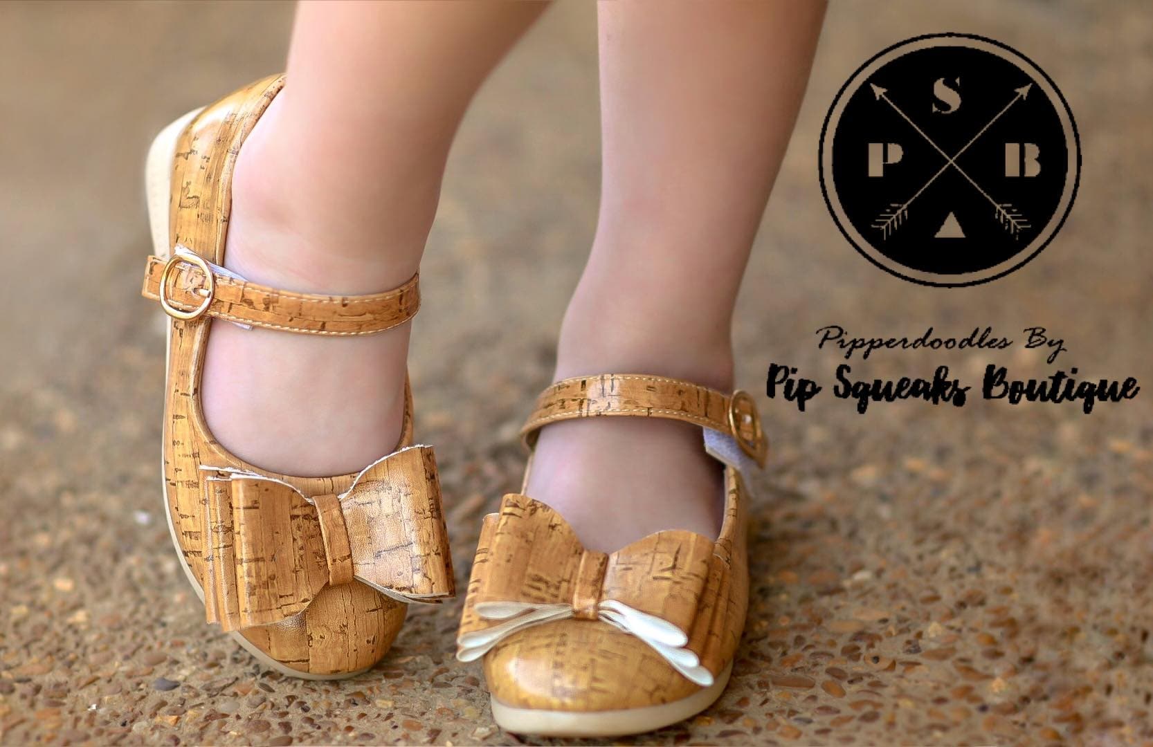 [Light Cork] Bow Shoes