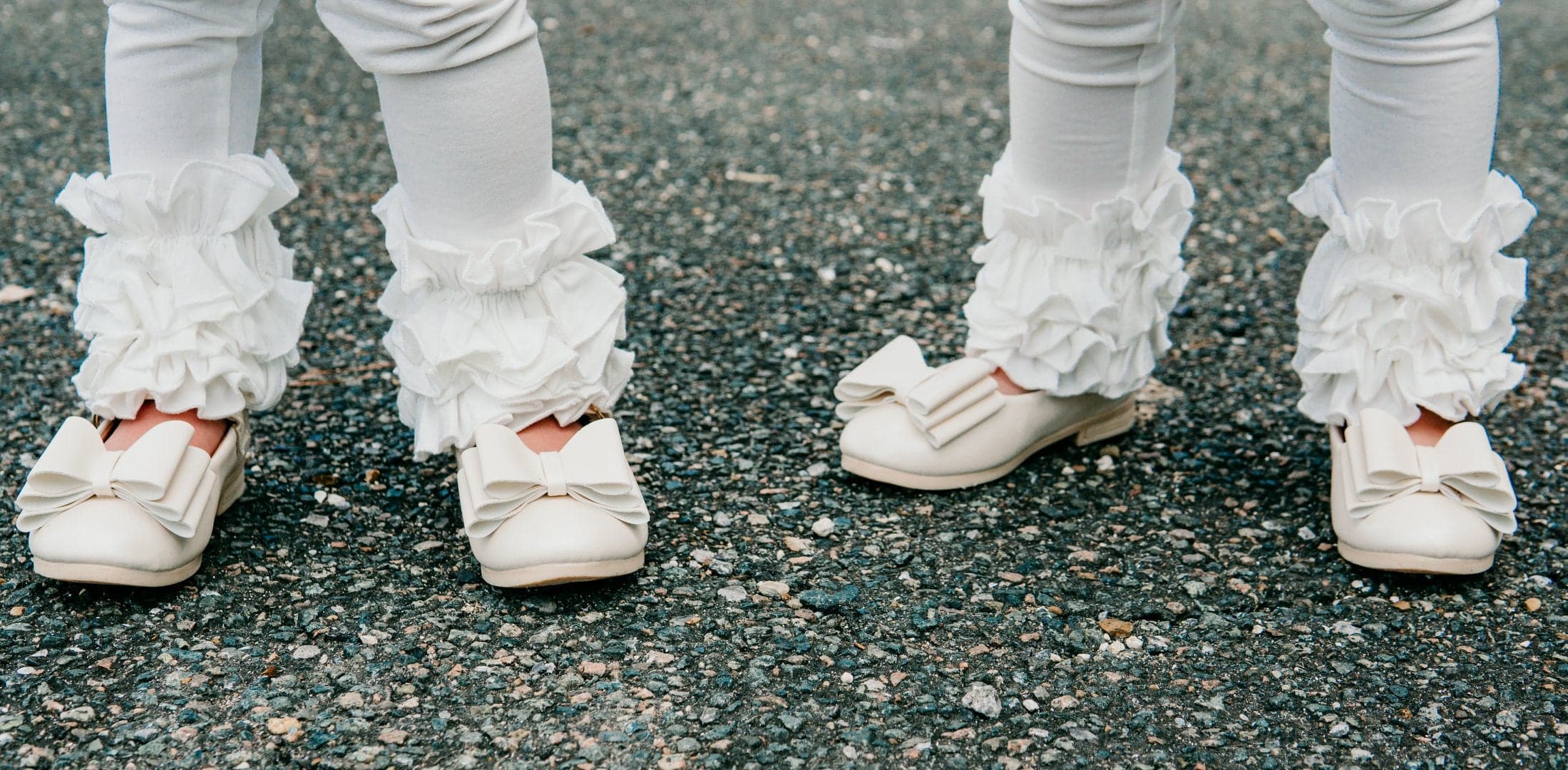 [Beige Shimmer] Bow Shoes