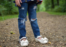 Load image into Gallery viewer, [Beige Shimmer] Bow Shoes
