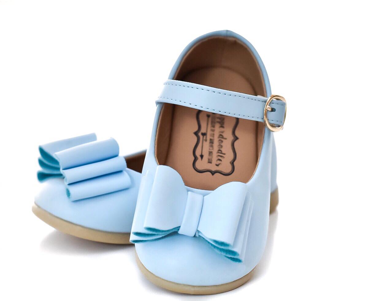 [Light Blue] Bow Shoes