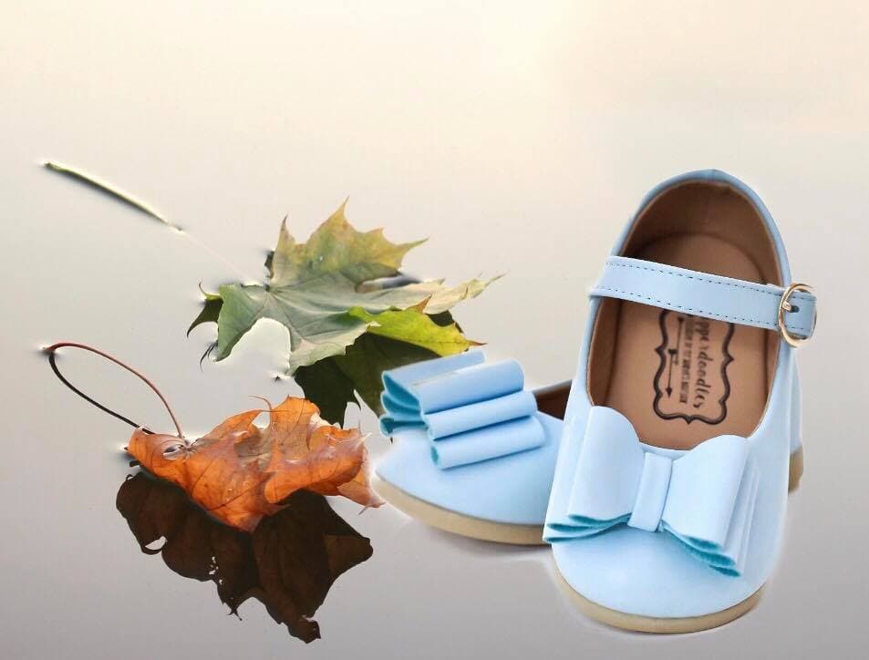 [Light Blue] Bow Shoes