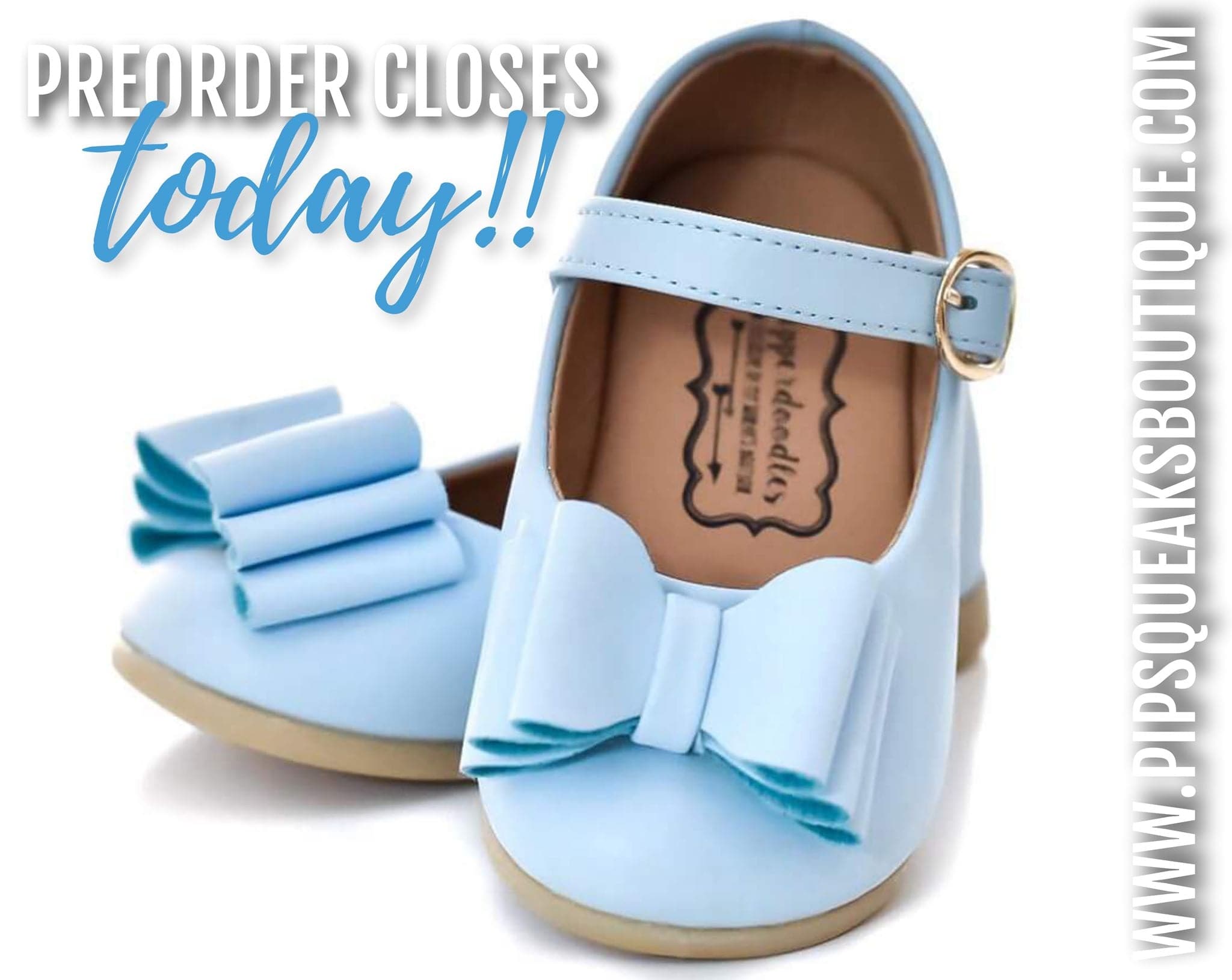 [Light Blue] Bow Shoes