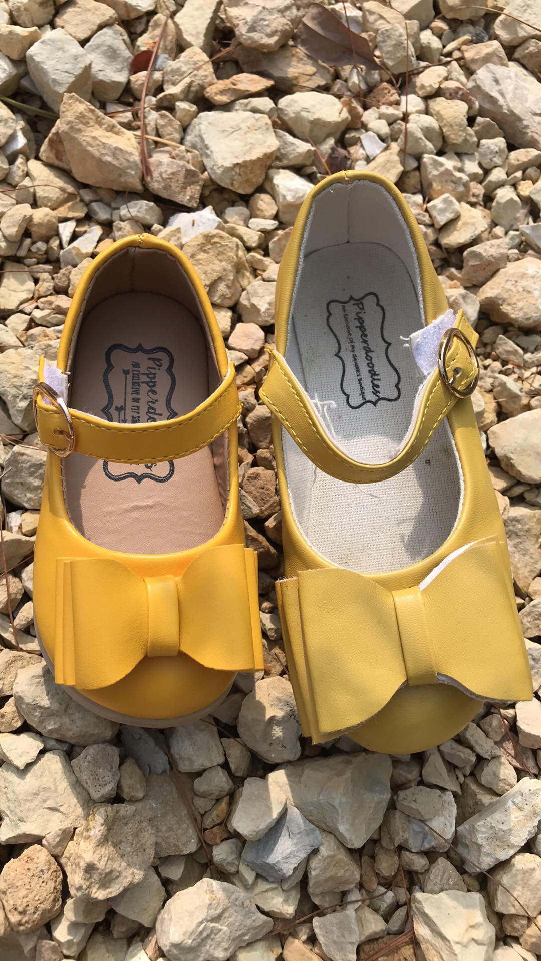 Yellow Bow Shoes