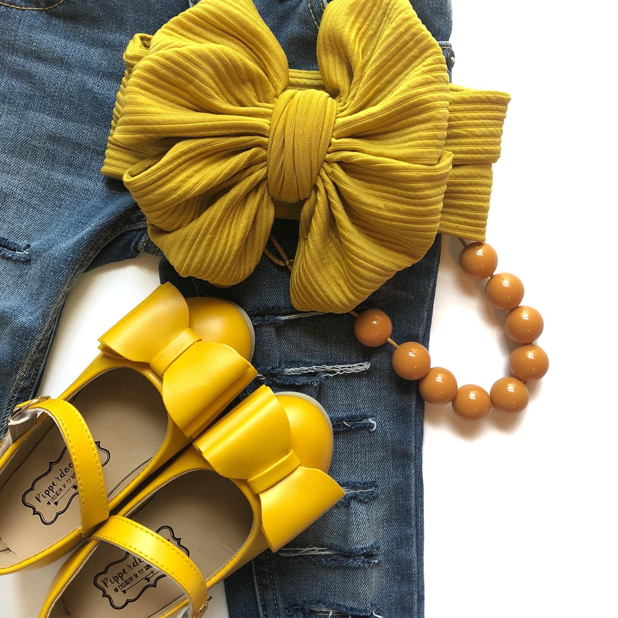 [Yellow] Bow Shoes