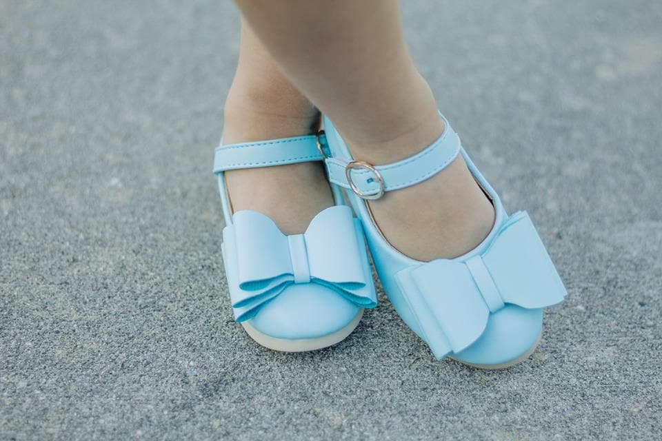 [Light Blue] Bow Shoes