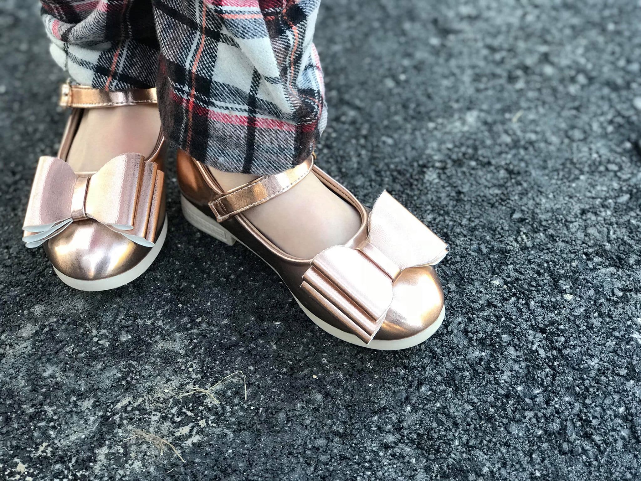 [Rose Gold] Bow Shoes