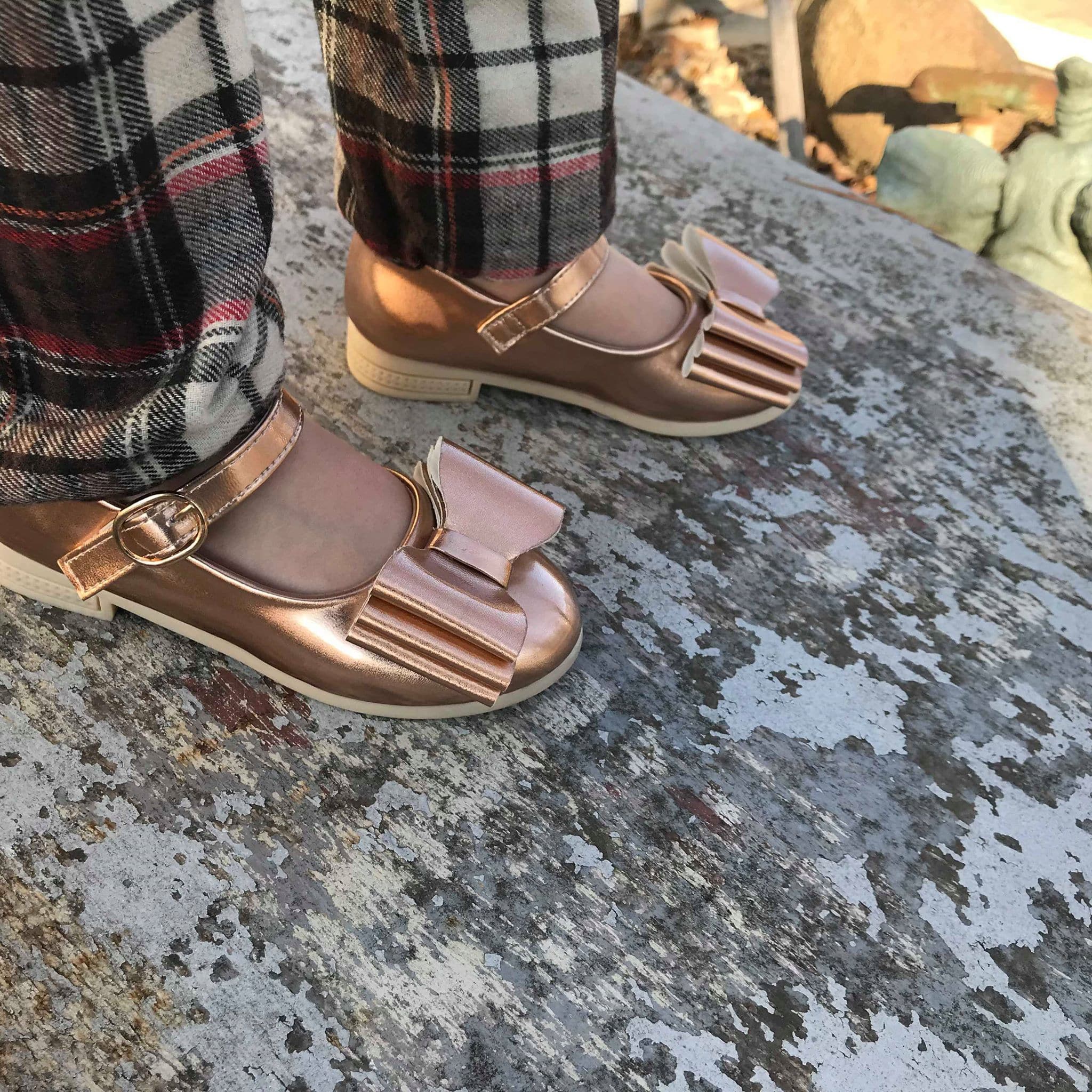 [Rose Gold] Bow Shoes