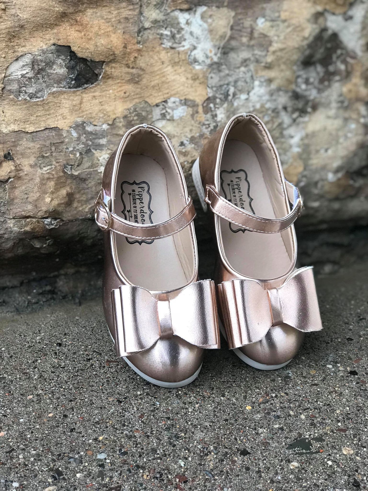 [Rose Gold] Bow Shoes