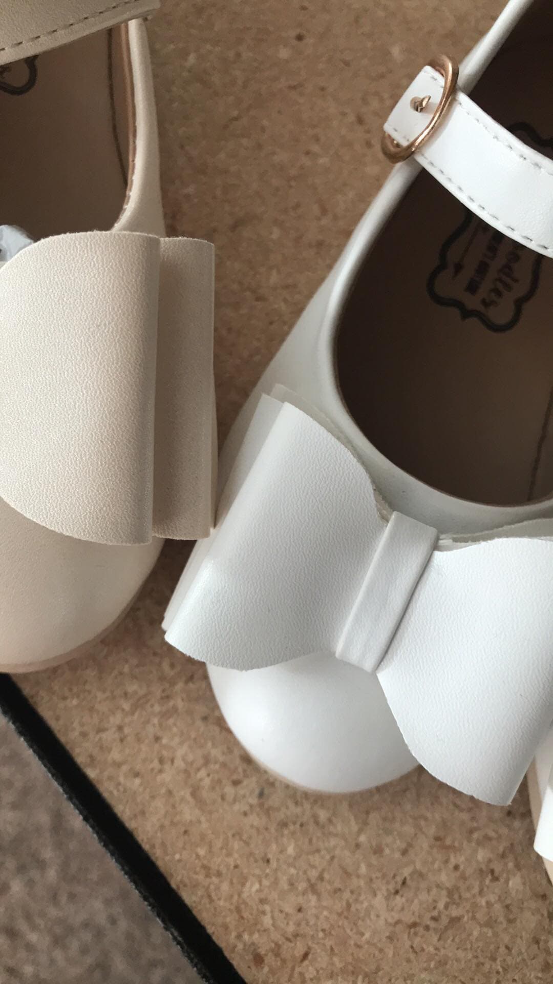[White] Bow Shoes