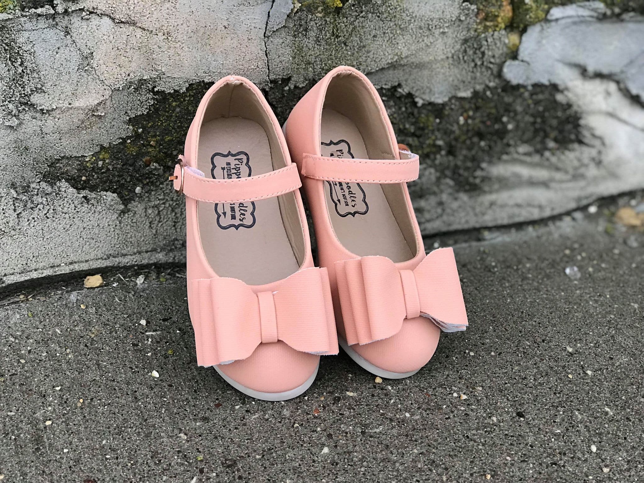 [Peach] Bow Shoes