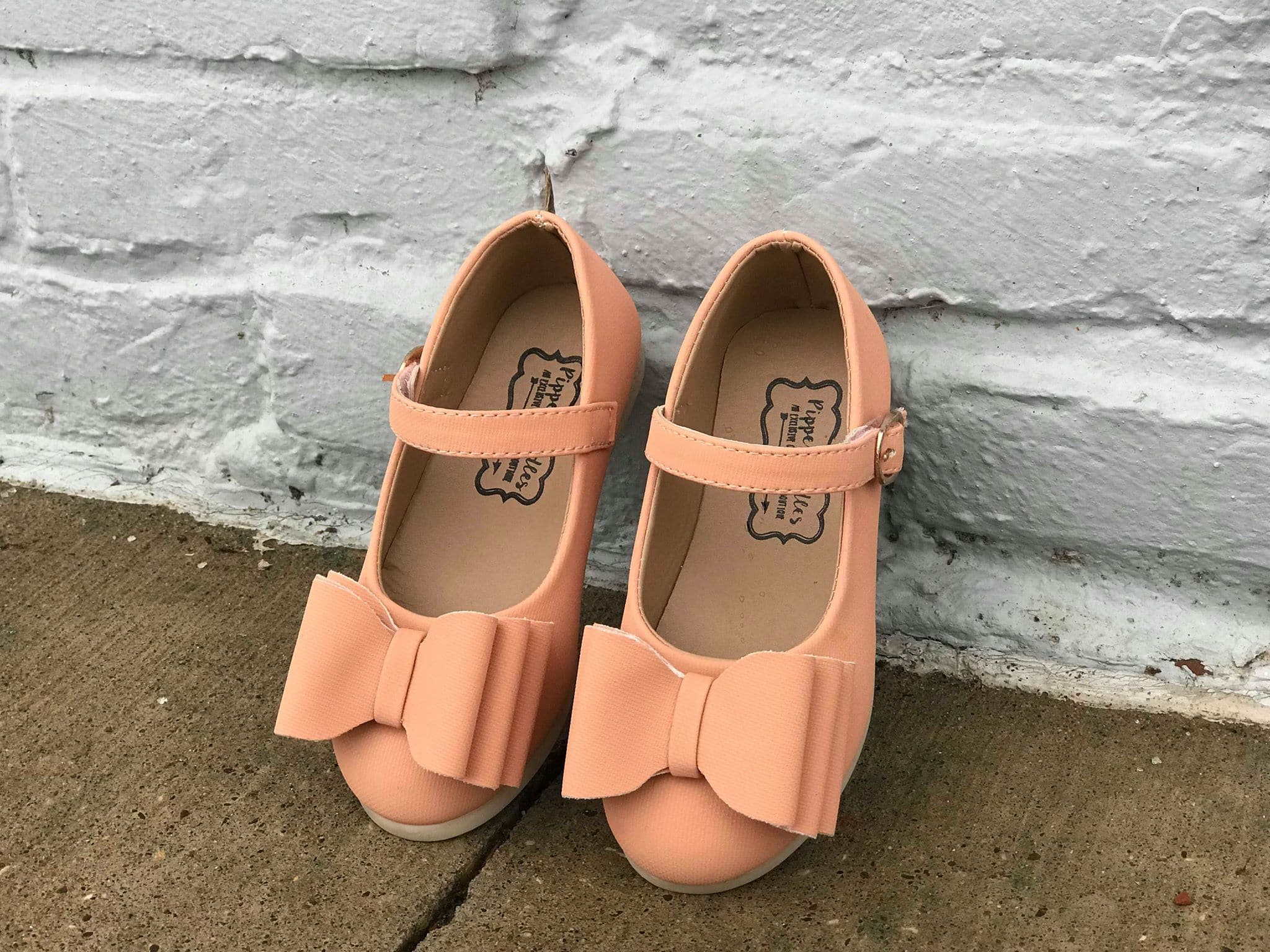 [Peach] Bow Shoes